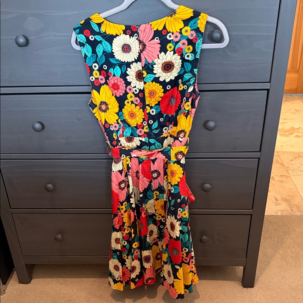 ModCloth Tea Length Floral Dress - Picture 2 of 3